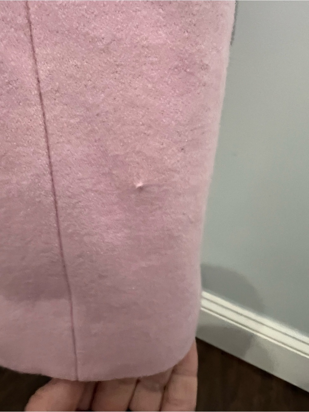 Anthropologie Tulle Pink Wool Pea Coat with Button Front - Picture 12 of 12